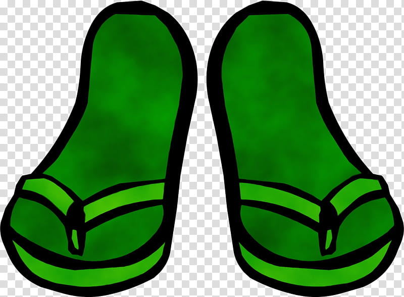 footwear green shoe slipper athletic shoe, Watercolor, Paint, Wet Ink transparent background PNG clipart