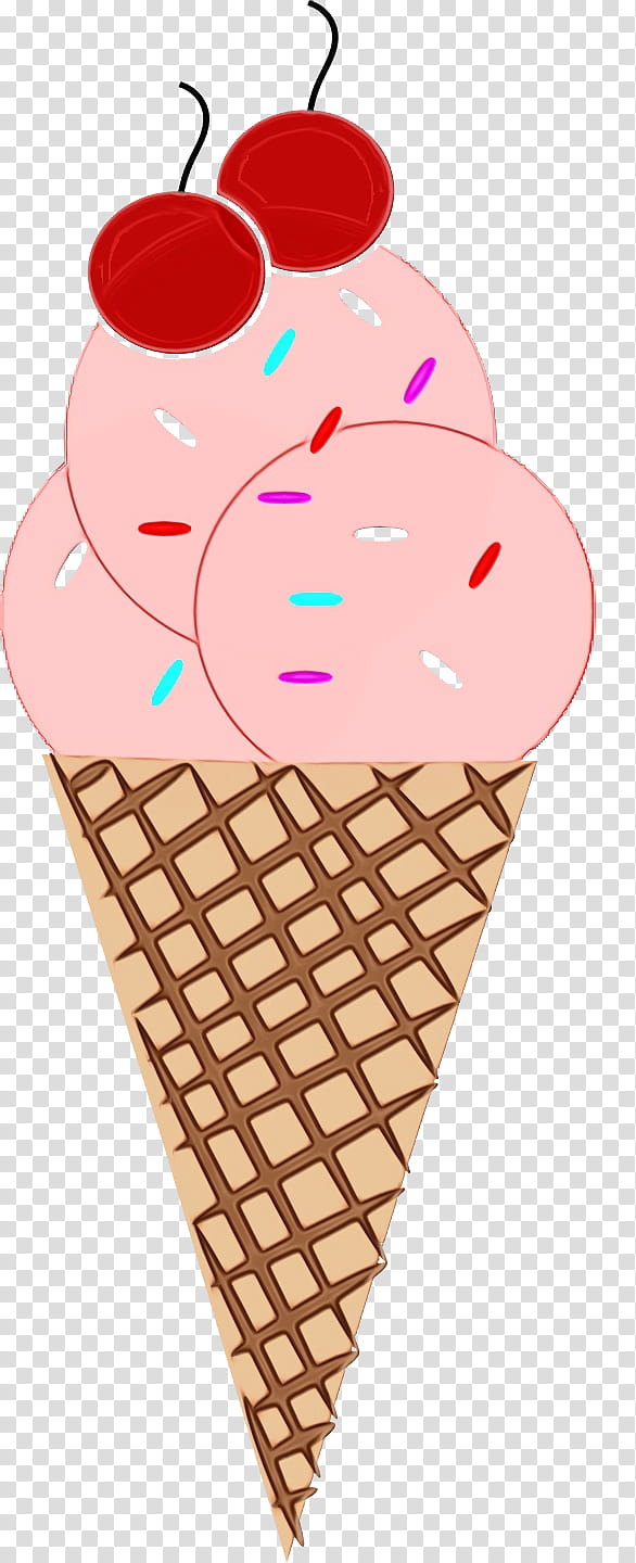 Ice cream, Watercolor, Paint, Wet Ink, Neapolitan Ice Cream, Ice Cream Cone, Childrens Room, Childbirth transparent background PNG clipart
