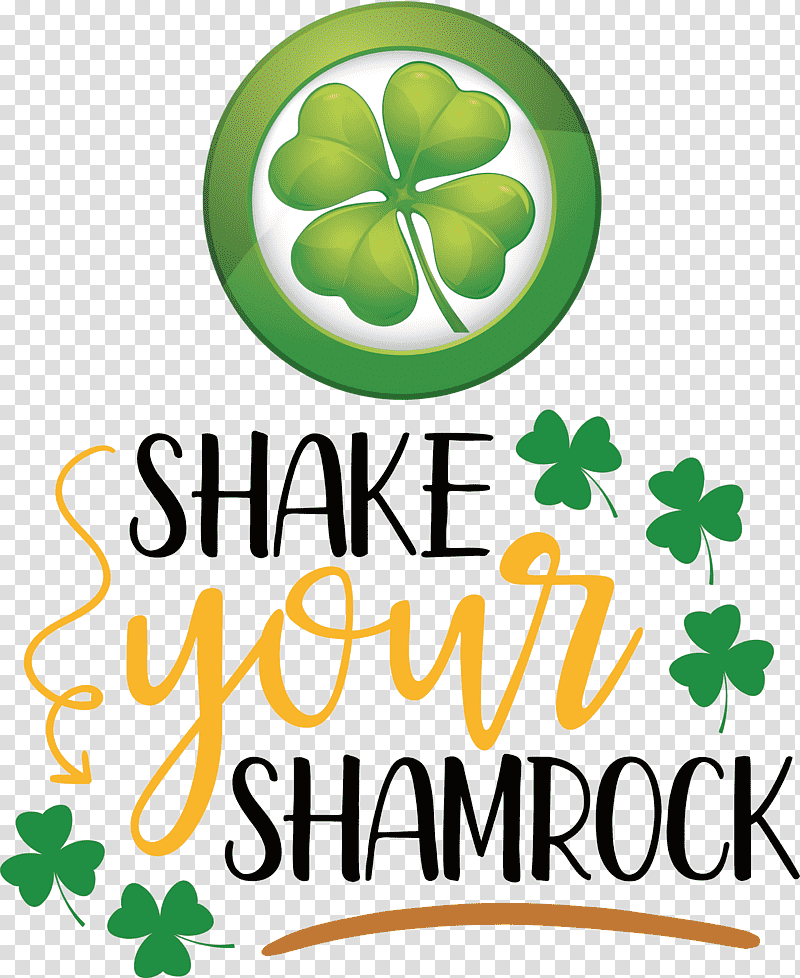 Saint Patrick Patricks Day Shake your shamrock, Logo, Leaf, Green, Mtree, Text, Fruit transparent background PNG clipart