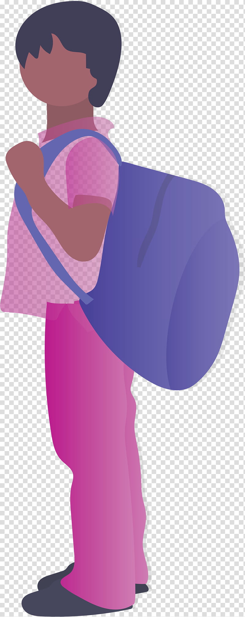 student boy girl, Back To School, Purple, Violet, Costume transparent background PNG clipart