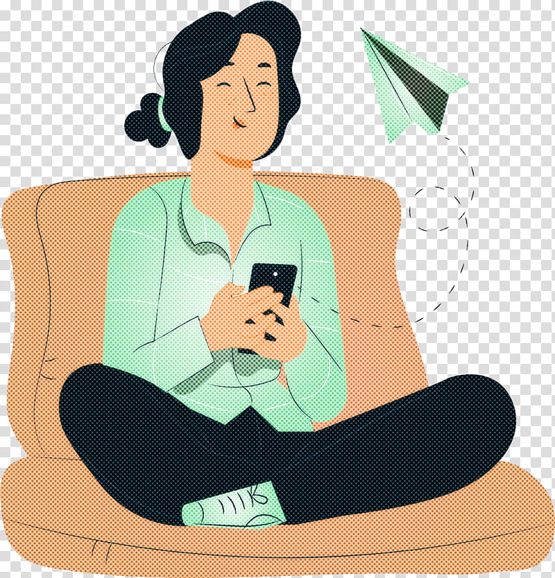girl playing mobile phone, Computer, Watercolor Painting, Logo, Computer Graphics, Cartoon transparent background PNG clipart