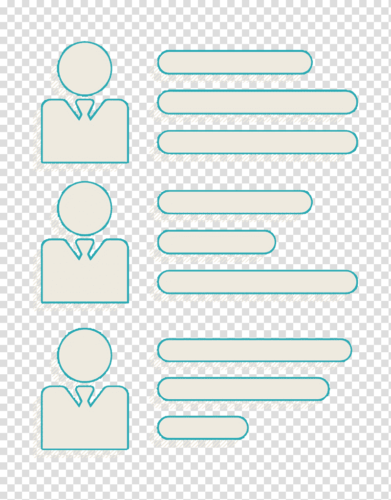 List icon List with possible workers to choose icon Job search icon, Business Icon, Symbol, Line, Text, Microsoft Azure, Geometry transparent background PNG clipart