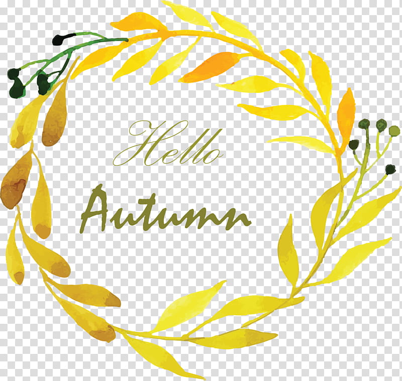 Hello Autumn Welcome Autumn Hello Fall, Welcome Fall, Floral Design, Yellow, Mistral, Typeface, Meter, Line transparent background PNG clipart