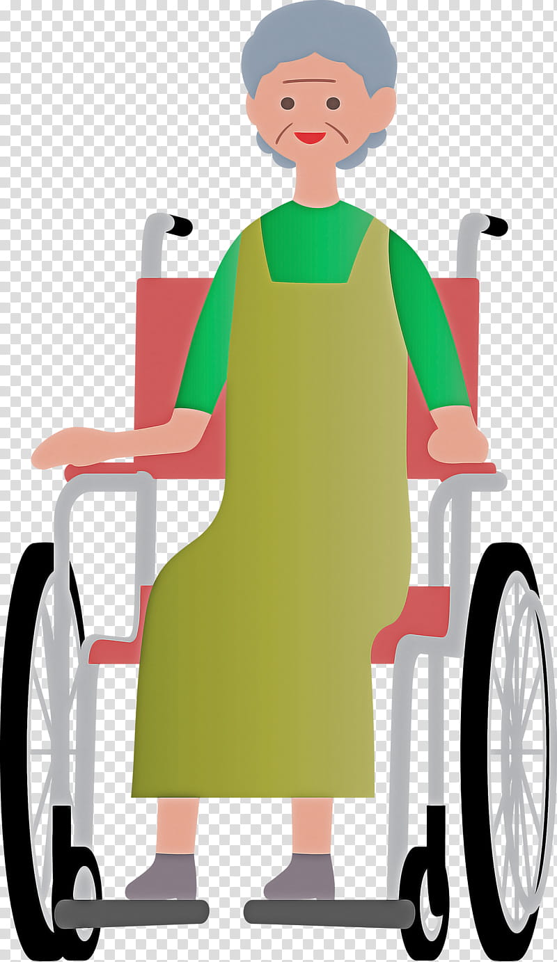 grandma wheelchair, Kumamoto, Taxi, Cartoon, Sitting, Human, Welfare transparent background PNG clipart