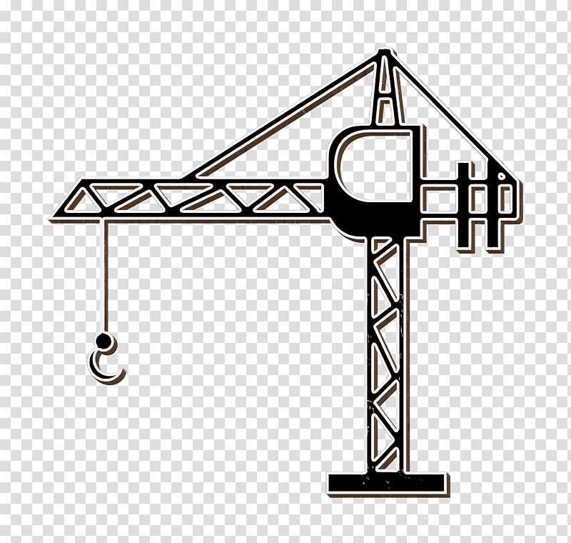 tower crane icon transport icon Science and technology icon, Lift Icon, Construction, Architectural Engineering, Mobile Crane, Container Crane, Industry transparent background PNG clipart