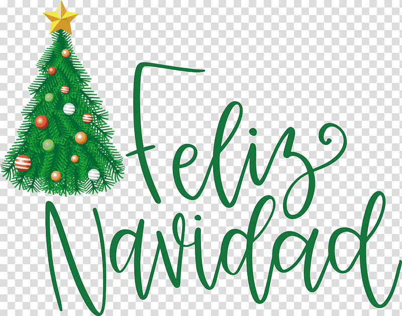 Feliz Navidad Christmas Xmas, Christmas , Christmas Tree, Christmas Day, Holiday Ornament, Fir, Christmas Ornament transparent background PNG clipart
