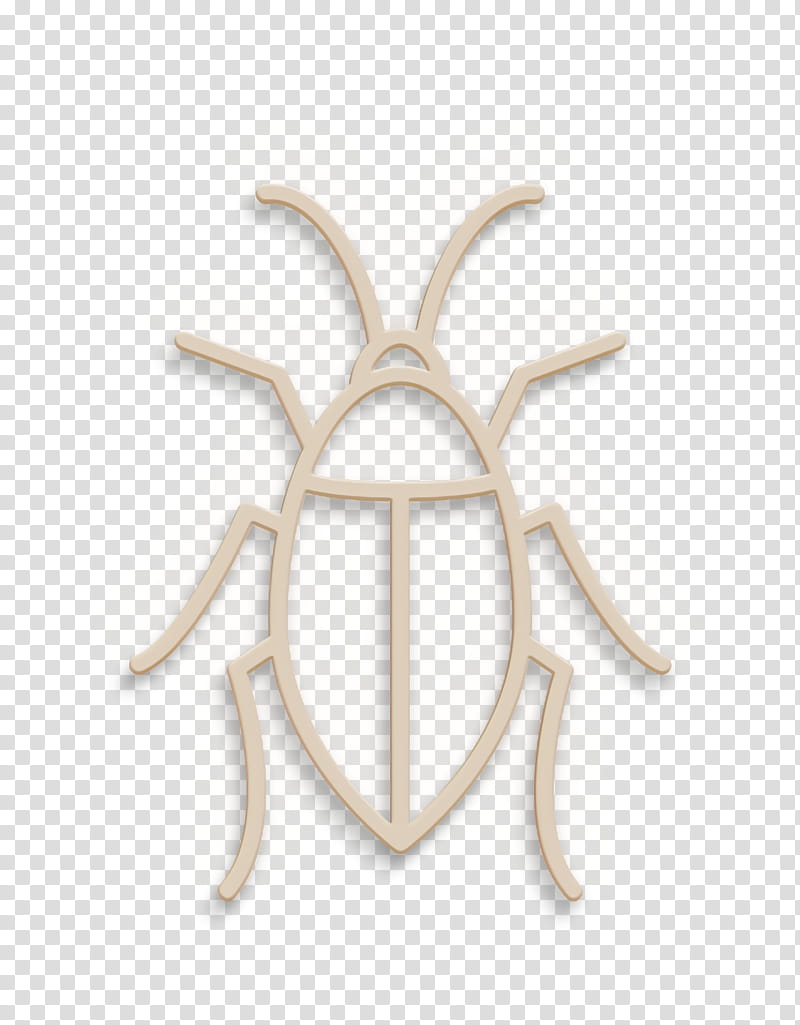 Cockroach icon Insects icon Entomology icon, Logo, Symbol, Metal transparent background PNG clipart