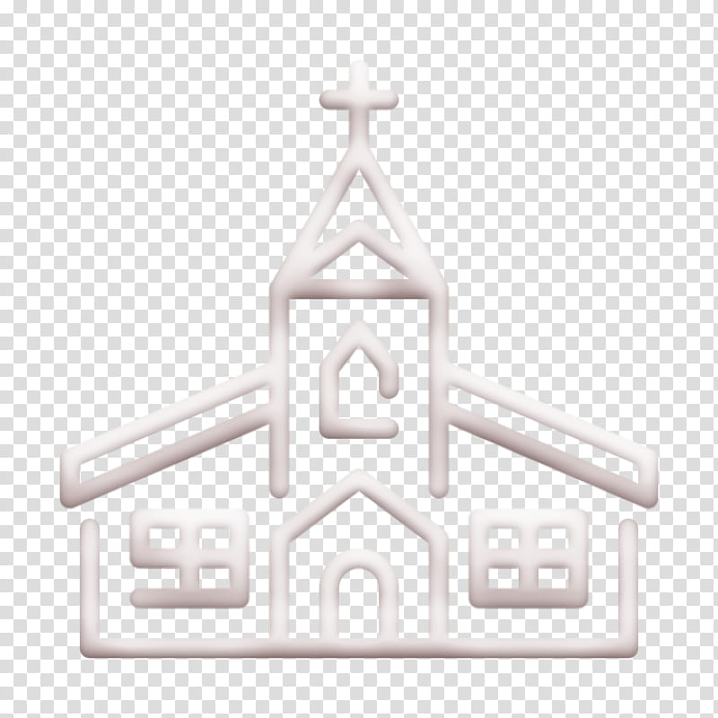 Church icon Building icon, Text, Landmark, Logo, Symbol, Symmetry, Architecture, Triangle transparent background PNG clipart