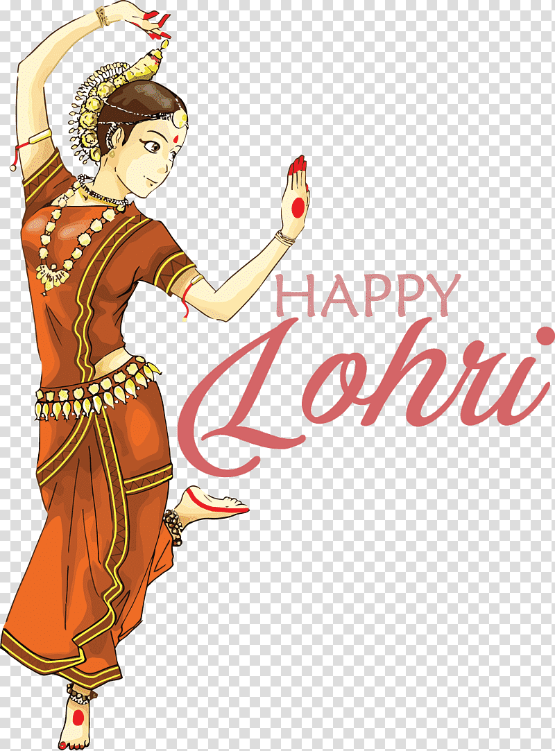 Happy Lohri, Performing Arts, Cartoon, Kuchipudi, Contemporary Art, Festival, Telugu Language transparent background PNG clipart