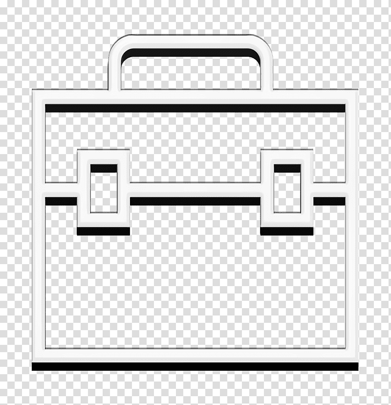 Briefcase icon Business and trade icon Case icon, Line, Meter, Material, Geometry, Mathematics transparent background PNG clipart