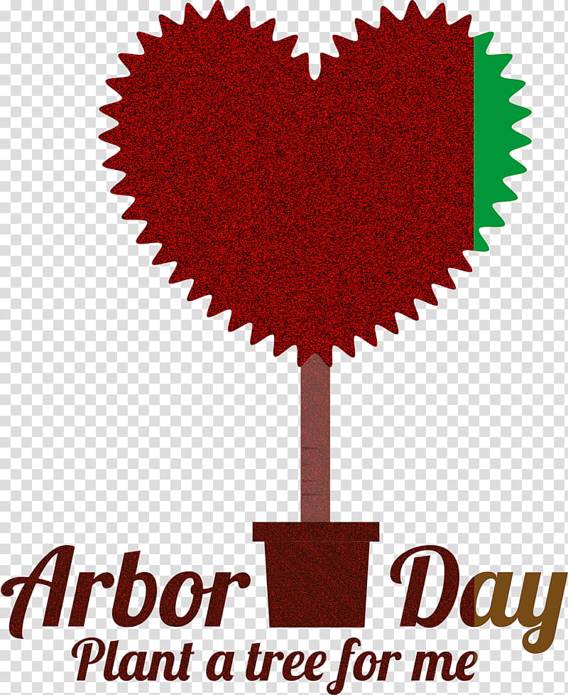 Arbor Day Green Earth Earth Day, Red, Heart, Baking Cup, Love, Plant, Logo transparent background PNG clipart