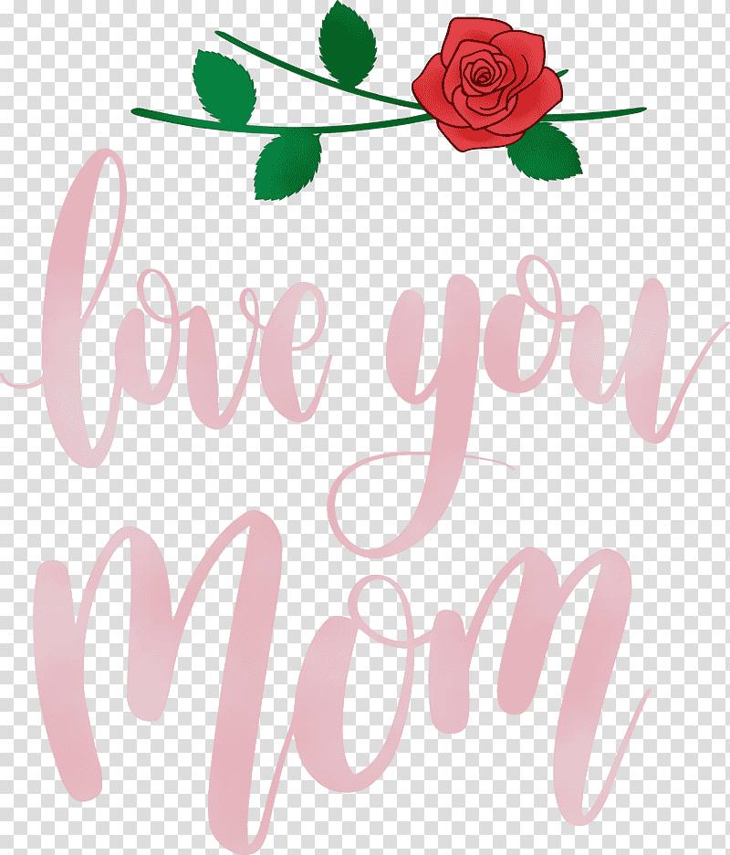 Floral design, Mothers Day, Super Mom, Best Mom, Love Mom, Watercolor, Paint transparent background PNG clipart