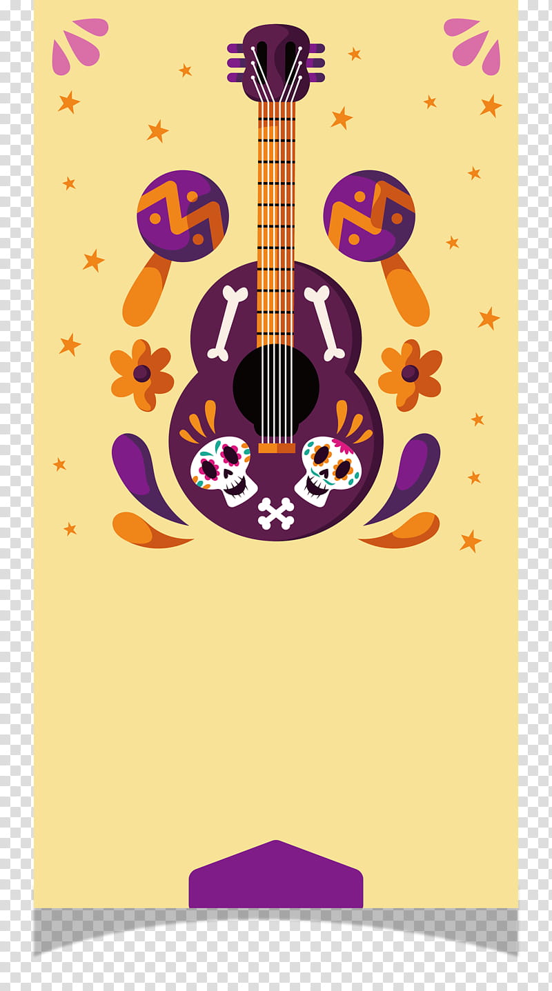 Mexican Elements, Acoustic Guitar, Guitar Accessory, Purple, Meter transparent background PNG clipart