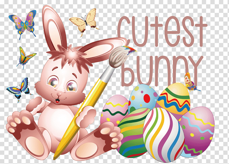 Cutest Bunny Bunny Easter Day, Happy Easter, Easter Bunny, Hare, Easter Egg, Christmas Day, Rabbit transparent background PNG clipart