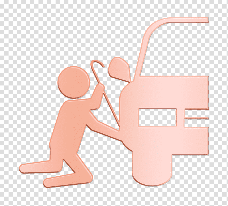 Robber silhouette trying to steal car part icon people icon Criminal Minds icon, Steal Icon, Crime, Theft, Robbery transparent background PNG clipart