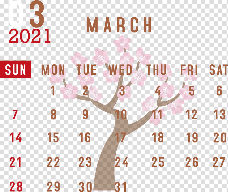March 2021 Printable Calendar March 2021 Calendar 2021 Calendar, March Calendar, Line, Meter, Calendar System, Number, Geometry transparent background PNG clipart