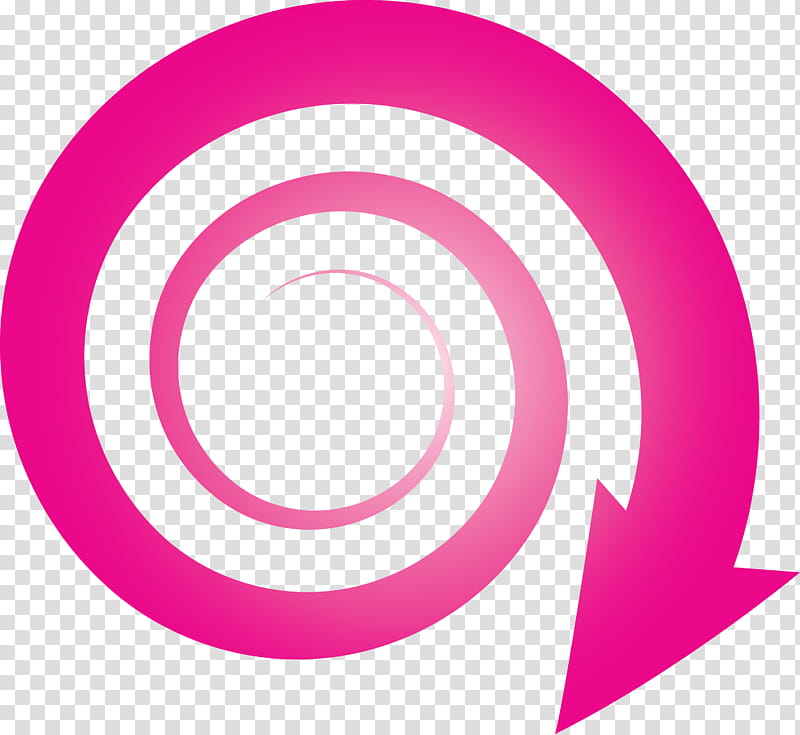 spiral arrow, Pink M, Meter transparent background PNG clipart