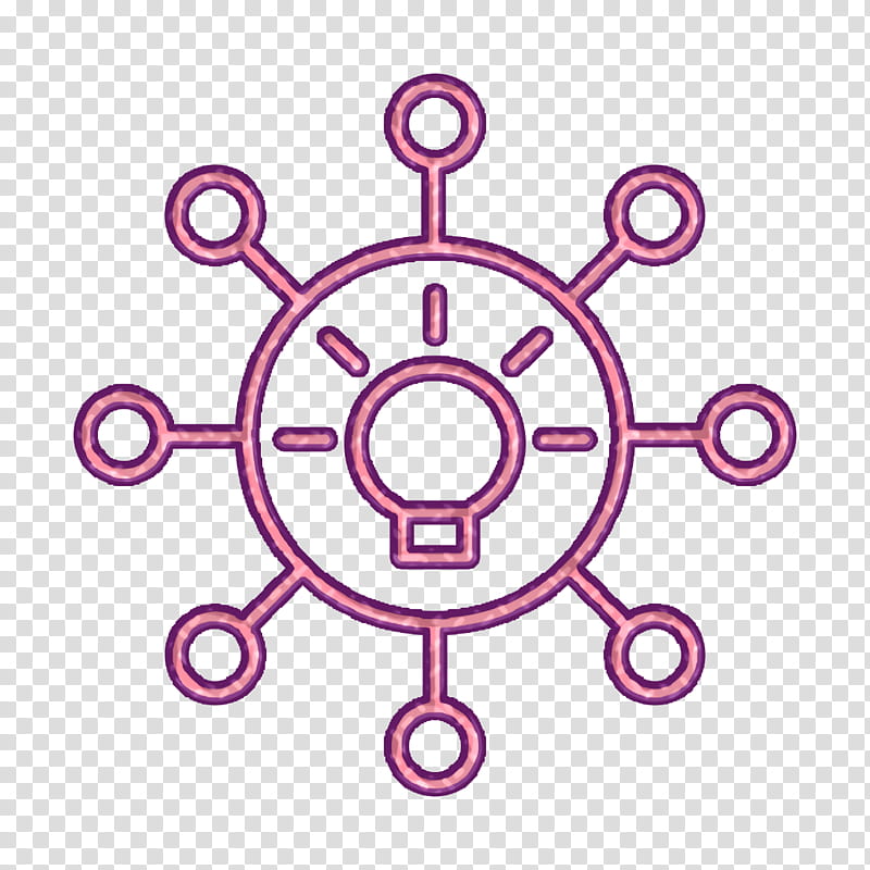 Team icon Networking icon Creative icon, Pink, Circle, Line, Magenta, Line Art, Symbol transparent background PNG clipart