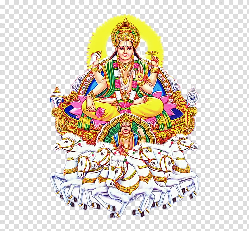 Saraswati, Ratha Saptami, Surya Jayanti, Magha Saptami, Watercolor, Paint, Wet Ink, Chhath transparent background PNG clipart