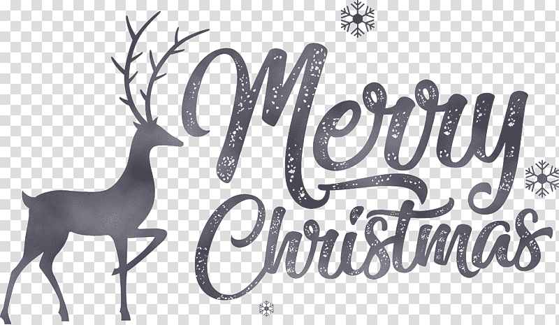 Reindeer, Merry Christmas, Watercolor, Paint, Wet Ink, Logo, Antler transparent background PNG clipart