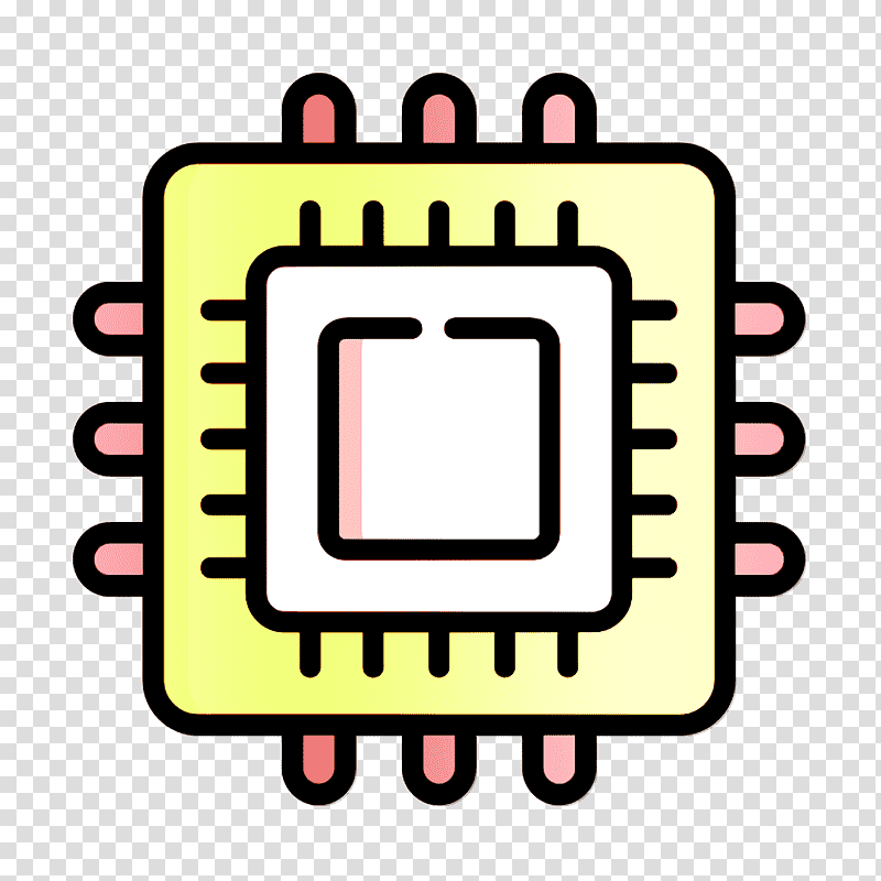 Chip icon Cpu icon Electronics icon, Central Processing Unit, Computer, Data, Computer Hardware, Processor, Integrated Circuit transparent background PNG clipart