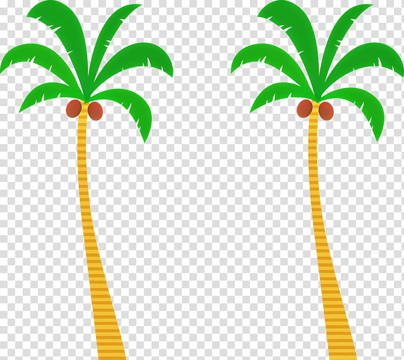 Palm trees, Beach, Cartoon Tree, Leaf, Plant Stem, Root, Adonidia, Frond transparent background PNG clipart