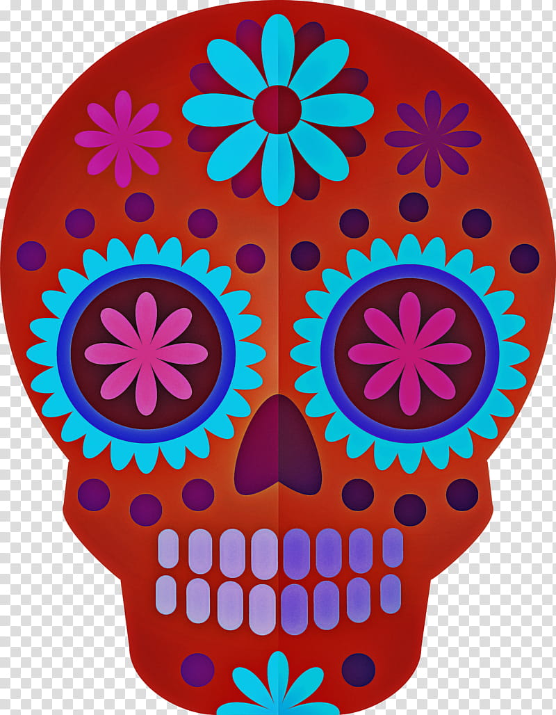 Skull Mexico Sugar Skull traditional skull, Sticker, Wall Decal, Window, Vinyl Group, Calavera, Display Window, Bumper Sticker transparent background PNG clipart
