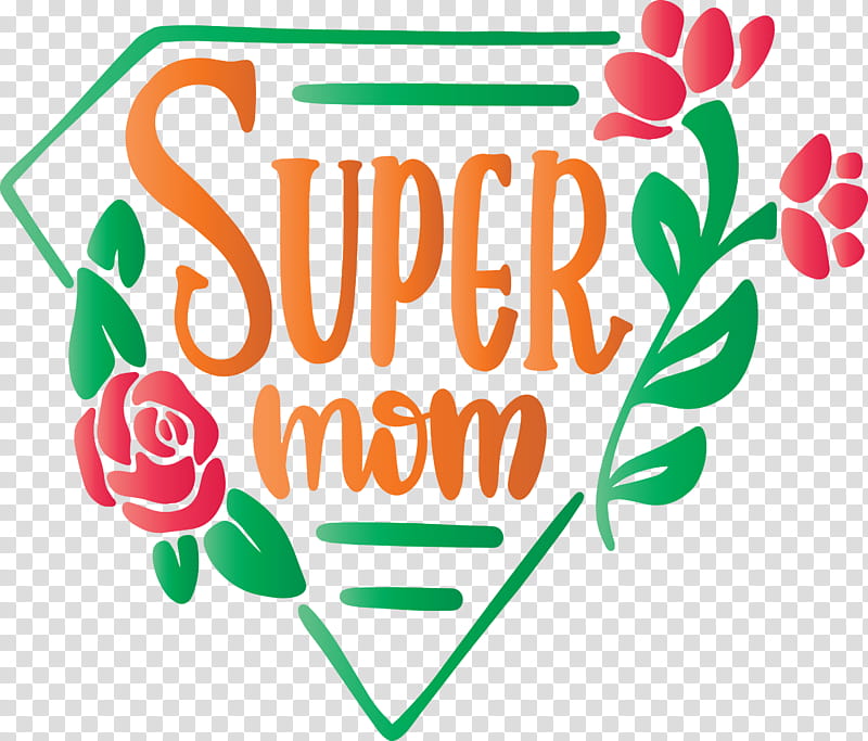 Mothers Day Super Mom, Logo, Green, Line, Meter transparent background PNG clipart
