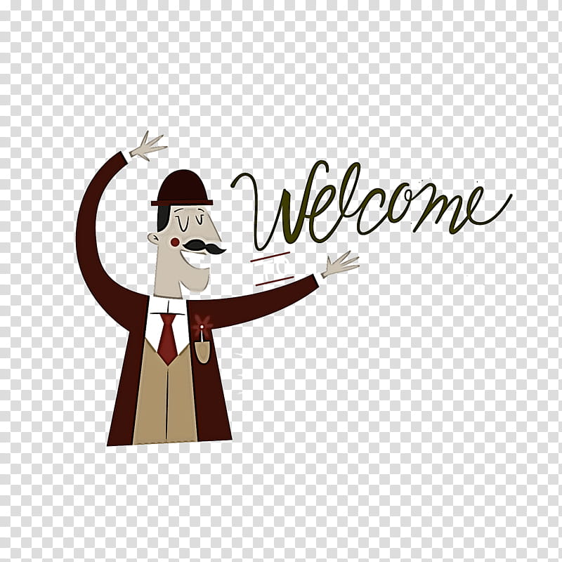 Welcome, Cartoon, Drawing, Gesture, Logo, Humour, Silhouette transparent background PNG clipart
