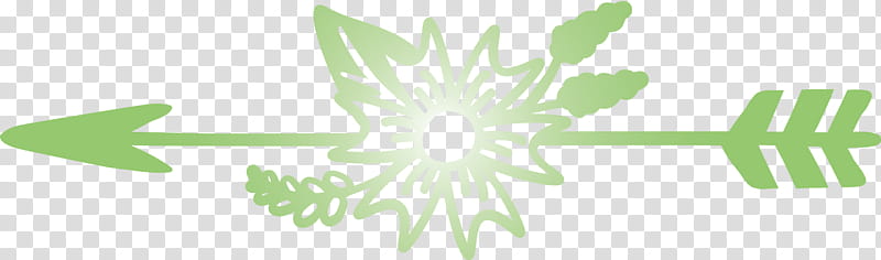 boho arrow flower arrow, Green, Leaf, Plant, Symmetry transparent background PNG clipart