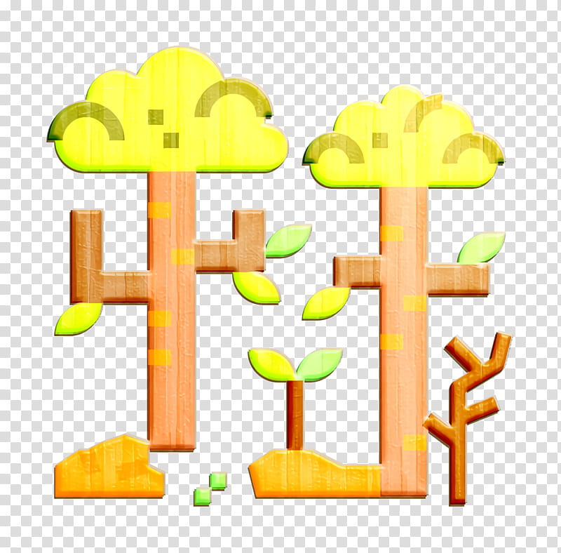Paintball icon Pines icon Forest icon, Yellow, Symbol transparent background PNG clipart