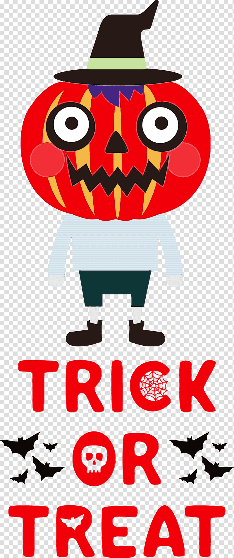 Ghost, Trick Or Treat, Halloween , Trickortreating, Watercolor, Paint, Wet Ink transparent background PNG clipart