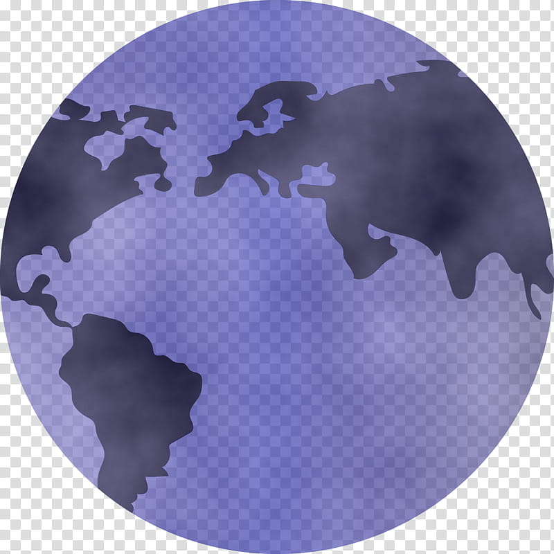 purple plate bat world cloud, Earth, Map, Watercolor, Paint, Wet Ink, Globe, Silhouette transparent background PNG clipart