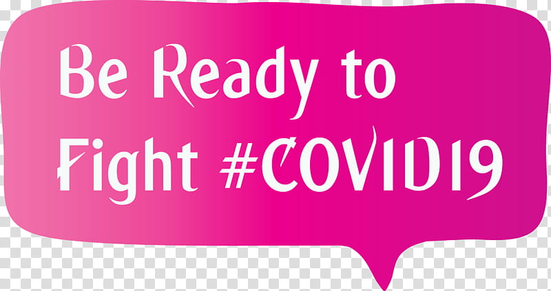 fight COVID19 Coronavirus Corona, Pink, Text, Magenta, Banner transparent background PNG clipart