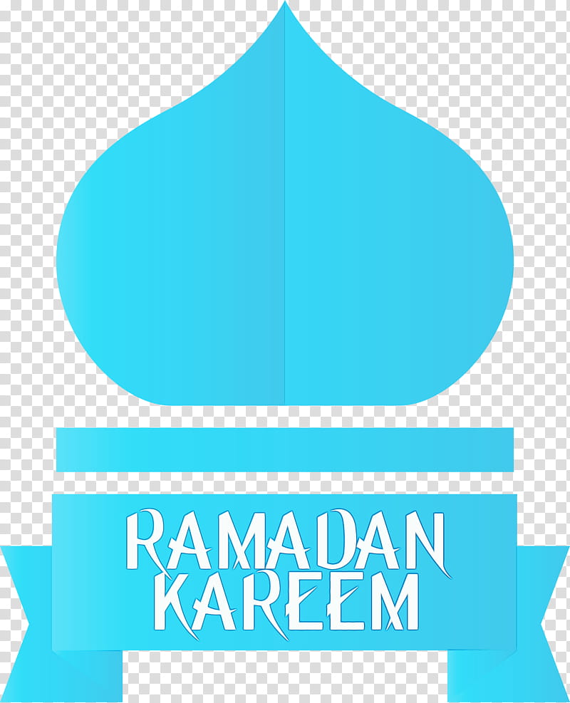 aqua turquoise blue teal logo, Ramadan Mubarak, Ramadan Kareem, Watercolor, Paint, Wet Ink transparent background PNG clipart
