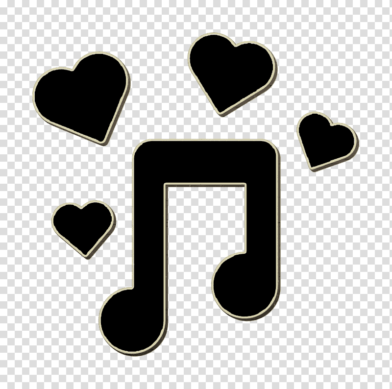 music icon Saint Valentine icon Romantic music icon, Musical Note, Musical Notation, Free Music, Music transparent background PNG clipart