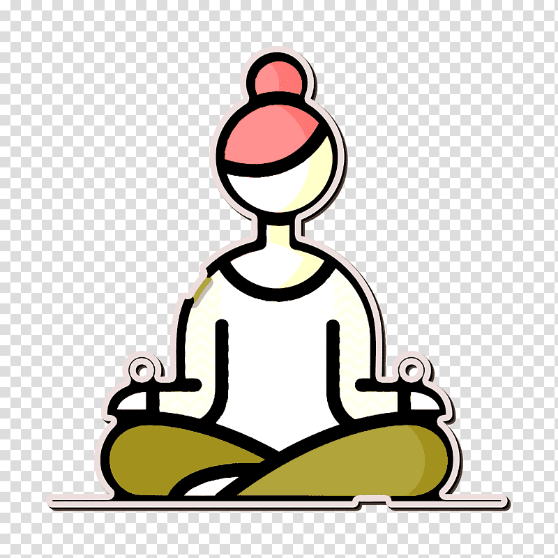 Yoga icon Yoga position icon Gym icon, Line, Meter, Sitting, Behavior, Human, Geometry transparent background PNG clipart