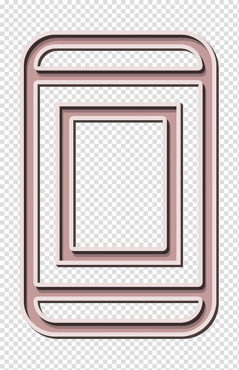 Smartphone icon Blogger influencer essentials icon Mobile phone icon, Frame, Symbol, Line, Meter, Geometry, Mathematics transparent background PNG clipart