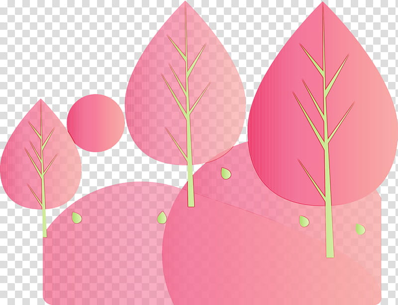 pink leaf plant tree petal, Forest, Watercolor, Paint, Wet Ink, Magenta, Flower, Perennial Plant transparent background PNG clipart