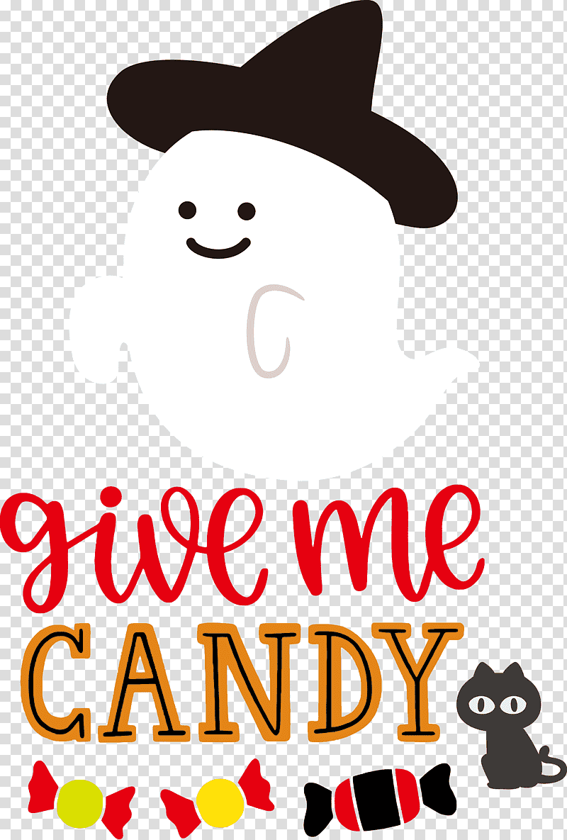 Give me candy Trick or Treat Halloween, Halloween , Cartoon, Line, Meter, Headgear, Happiness transparent background PNG clipart