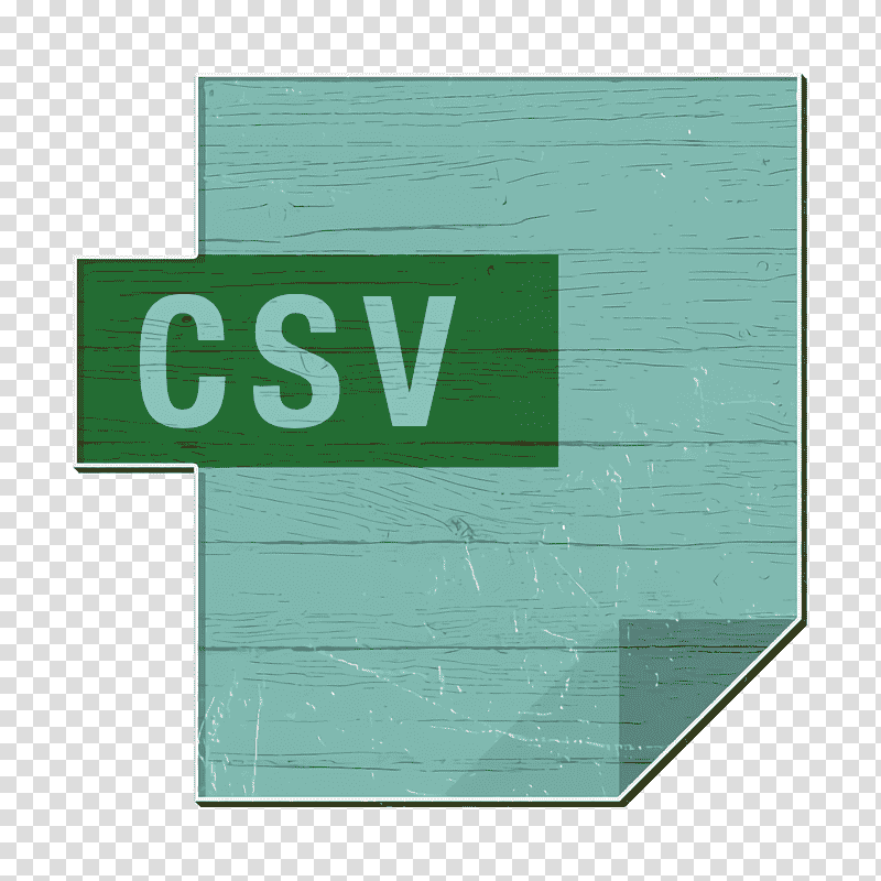 Csv icon Files icon, Green, Rectangle M, Teal, Meter, Geometry, Mathematics transparent background PNG clipart