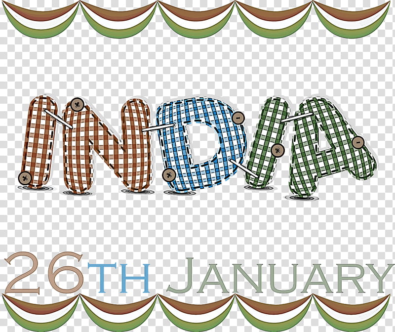 Happy India Republic Day, Text transparent background PNG clipart