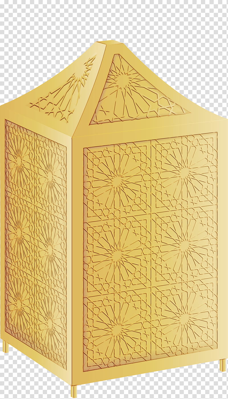 yellow pattern wood visual arts rectangle, Ramadan Lantern, Ramadan Kareem, Watercolor, Paint, Wet Ink, Beige transparent background PNG clipart