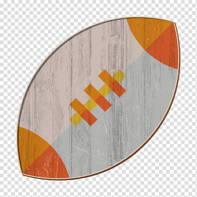 Sports and competition icon Rugby ball icon Extreme Sports icon, M083vt, Yellow, Wood transparent background PNG clipart