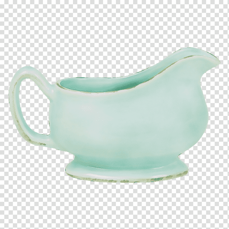 jug mug teapot ceramic gravy boat, Watercolor, Paint, Wet Ink, Dinnerware Set, Pitcher, Cup transparent background PNG clipart