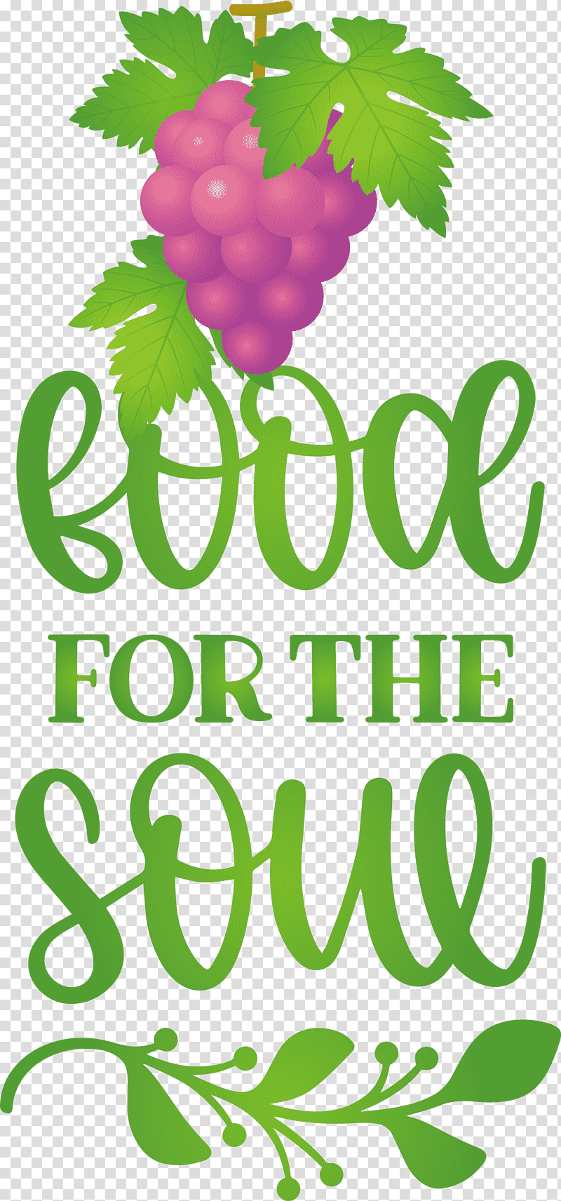 Food for the soul Food Cooking, Social Media, Poster, Leaf, Text, Grape transparent background PNG clipart