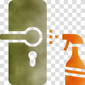 Orange, Cleaning Door, Hygiene, Coronavirus, Watercolor, Paint, Wet Ink, Material Property transparent background PNG clipart thumbnail