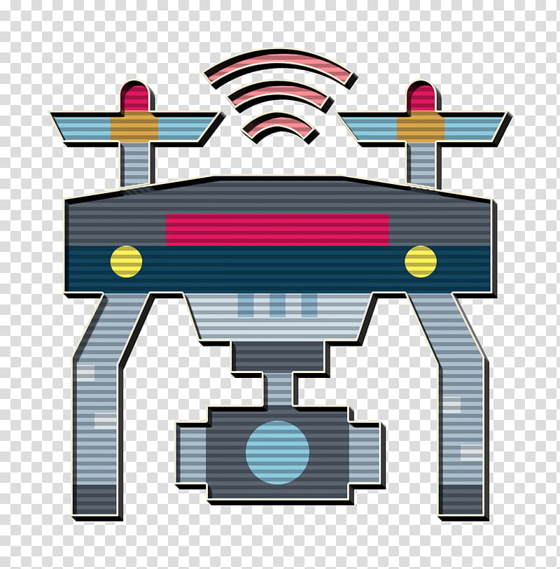 Film Director icon Drone icon, Line, Machine, Machine Tool transparent background PNG clipart