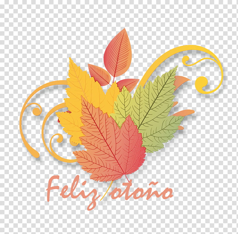 Maple leaf, Hello Autumn, Welcome Autumn, Hello Fall, Welcome Fall, Watercolor, Paint, Wet Ink transparent background PNG clipart