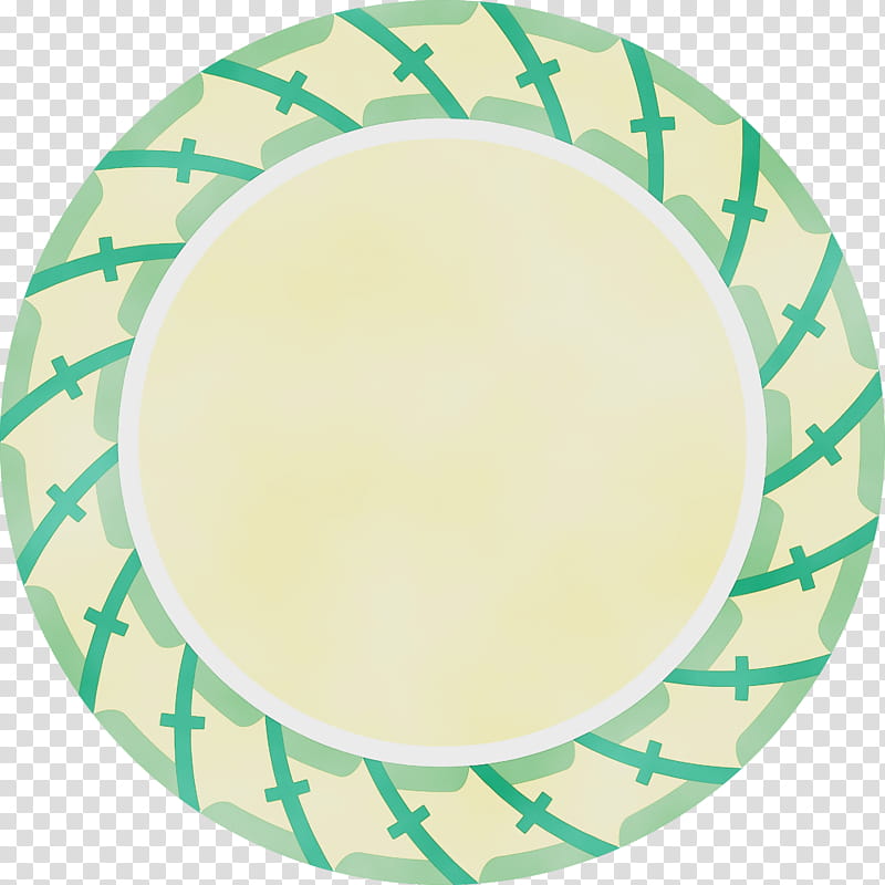 dishware green plate yellow tableware, Circle Frame, Watercolor, Paint, Wet Ink, Dinnerware Set, Serveware transparent background PNG clipart